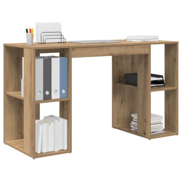 vidaXL Γραφείο Artisan Oak Επεξεργασμένο Ξύλο 130x50.5x75 εκ 1 τεμ.