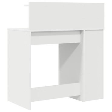 vidaXL Γραφείο Λευκό Επεξεργασμένο Ξύλο 90x48x101,5cm 1 τεμ.