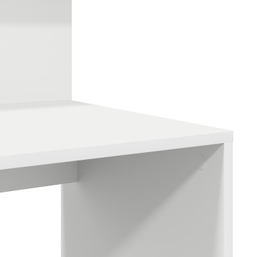 vidaXL Γραφείο Λευκό Επεξεργασμένο Ξύλο 90x48x101,5cm 1 τεμ.