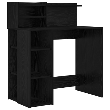 vidaXL Γραφείο Μαύρης Δρυός 90x48x101.5cm Επεξεργασμένο Ξύλο 1 τεμ.