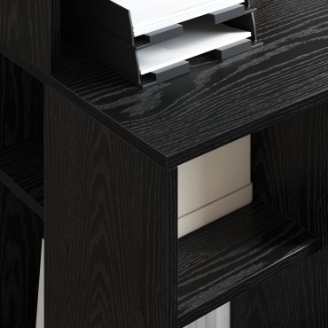 vidaXL Γραφείο Μαύρης Δρυός 90x48x101.5cm Επεξεργασμένο Ξύλο 1 τεμ.