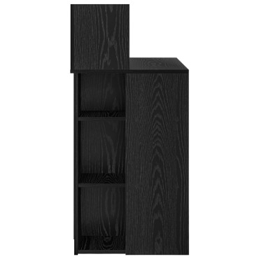 vidaXL Γραφείο Μαύρης Δρυός 90x48x101.5cm Επεξεργασμένο Ξύλο 1 τεμ.
