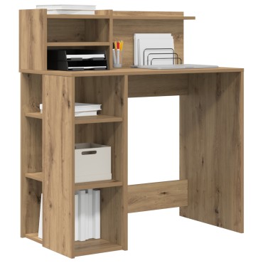 vidaXL Γραφείο Artisan Oak Επεξεργασμένο Ξύλο 90x48x101,5cm 1 τεμ.