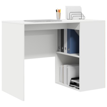 vidaXL Γραφείο Λευκό Επεξεργασμένο Ξύλο 102x50x75 εκ 1 τεμ.