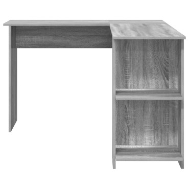 vidaXL Γκρίζο Γωνιακό Γραφείο Γκρίζο Sonoma MDF Κανονικό