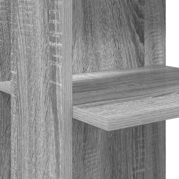 vidaXL Γκρίζο Γωνιακό Γραφείο Γκρίζο Sonoma MDF Κανονικό