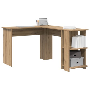 vidaXL Γωνιακό γραφείο Artisan Oak Επεξεργασμένο Ξύλο 140x113,5x75cm 1 τεμ.