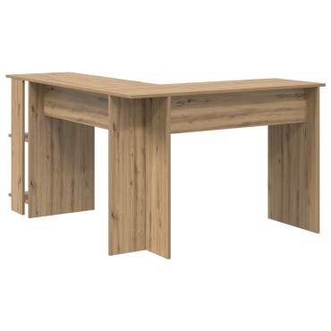 vidaXL Γωνιακό γραφείο Artisan Oak Επεξεργασμένο Ξύλο 140x113,5x75cm 1 τεμ.