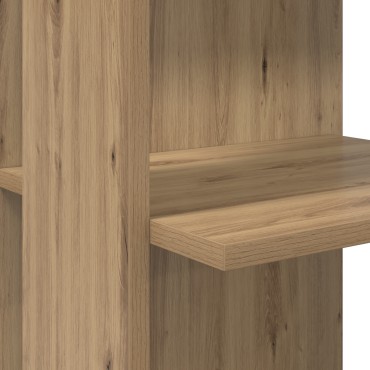 vidaXL Γωνιακό γραφείο Artisan Oak Επεξεργασμένο Ξύλο 140x113,5x75cm 1 τεμ.