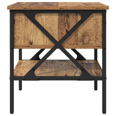 vidaXL Κομοδίνα 2 τεμ. Γέρικο Ξύλο 40x42x45cm Κατασκευασμένο Ξύλο