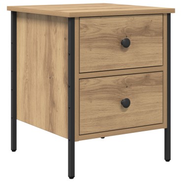 vidaXL Κομοδίνο Artisan Oak 40x42x50cm Επεξεργασμένο Ξύλο 1 τεμ.