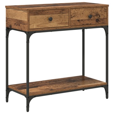 vidaXL Κονσόλα Τραπέζι Παλιό Ξύλο 75x34.5x75cm Σχεδιασμένο Ξύλο 1 τεμ.