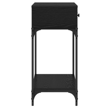 vidaXL Τραπέζι Κονσόλας Μαύρη Δρύς 75x34.5x75cm Επεξεργασμένο Ξύλο 1 τεμ.