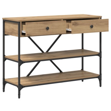 vidaXL Τραπέζι Κονσόλας από Καρυδιά 100x34.5x75cm Επεξεργασμένο Ξύλο 1 τεμ.