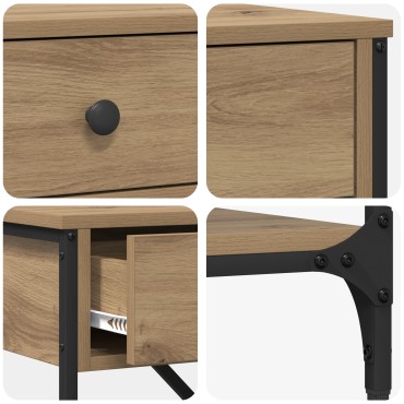 vidaXL Τραπέζι Κονσόλας από Καρυδιά 100x34.5x75cm Επεξεργασμένο Ξύλο 1 τεμ.