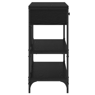 vidaXL Τραπέζι Κονσόλας Μαύρου Δρυού 100x34.5x75cm Επεξεργασμένο Ξύλο 1 τεμ.