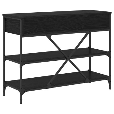 vidaXL Τραπέζι Κονσόλας Μαύρου Δρυού 100x34.5x75cm Επεξεργασμένο Ξύλο 1 τεμ.