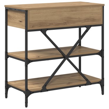 vidaXL Τραπέζι κονσόλας Καφέ 75x34,5x75cm ξύλο 1 τεμ.