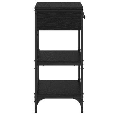 vidaXL Τραπέζι Κονσόλας Μαύρη Δρυός 75x34.5x75cm Κατασκευασμένο από Ξύλο 1 τεμ.