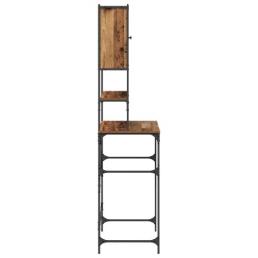 vidaXL Ντουλάπα Πλυντηρίου Παλιό ξύλο 68 x 48,5 x 194 εκ