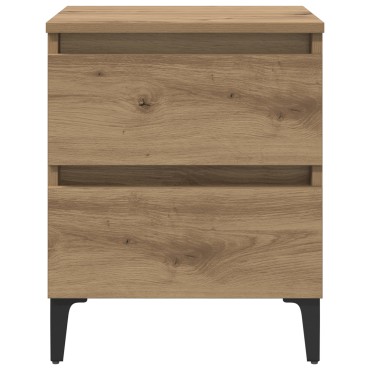 vidaXL Κομοδίνο Καλλιτεχνικό Δρυς 40x35x50cm Επεξεργασμένο Ξύλο 1 τεμ.