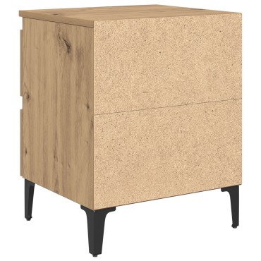 vidaXL Κομοδίνο Καλλιτεχνικό Δρυς 40x35x50cm Επεξεργασμένο Ξύλο 1 τεμ.
