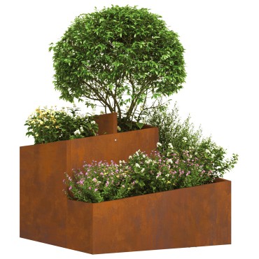 vidaXL Γλάστρες & Κουτιά Χάλυβας Corten Μέτριος Ανθεκτικός