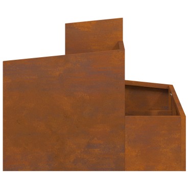 vidaXL Γλάστρες & Κουτιά Χάλυβας Corten Μέτριος Ανθεκτικός