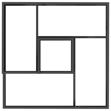 vidaXL Γλάστρα Μαύρη 80x80x50 εκ. Ψυχρό-κυλιόμενο Χάλυβα