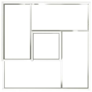 vidaXL Γλάστρα Λευκή 80x80x50 εκ. Κρύα Στερεά Χάλυβα