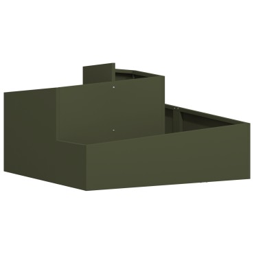 vidaXL Γλάστρα Ελαιόχρωμου 80x80x50 cm
