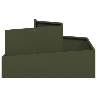 vidaXL Γλάστρα Ελαιόχρωμου 80x80x50 cm