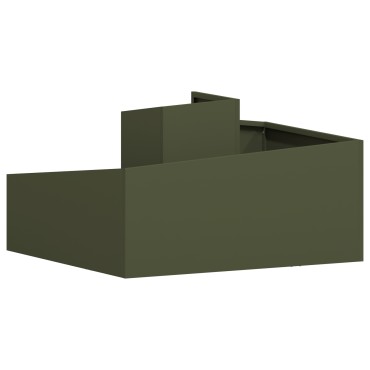 vidaXL Γλάστρα Ελαιόχρωμου 80x80x50 cm