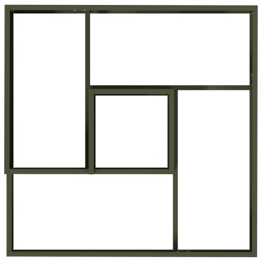 vidaXL Γλάστρα Ελαιόχρωμου 80x80x50 cm