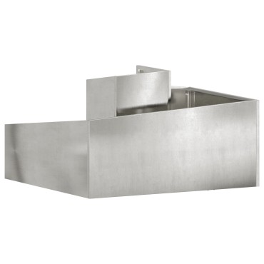 vidaXL Γλάστρα 80x80x50 cm Ανοξείδωτο Ατσάλι