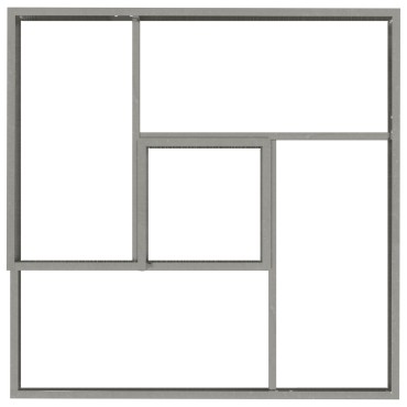 vidaXL Γλάστρα 80x80x50 cm Ανοξείδωτο Ατσάλι