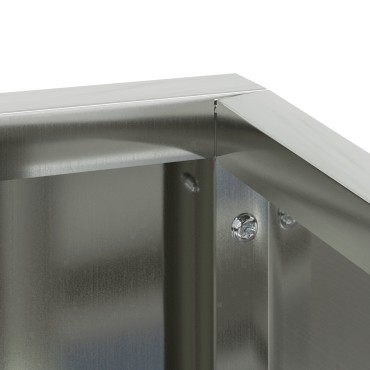 vidaXL Γλάστρα 80x80x50 εκ Γαλβανισμένο Ατσάλι