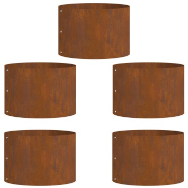 vidaXL Σετ Γλαστρών Χάλυβα Corten Χάλυβας corten Μεσαίο Ανθεκτικό