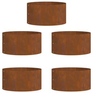 vidaXL Γλάστρα Χάλυβα Corten Χάλυβας Corten Μεγάλο Ανθεκτικό