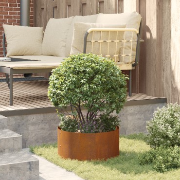 vidaXL Γλάστρα Χάλυβα Corten Χάλυβας Corten Μεγάλο Ανθεκτικό