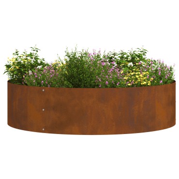 vidaXL Γλάστρες από Ατσάλι Corten Ατσάλι Corten Μεγάλο Διακοσμητικά Ένθετα
