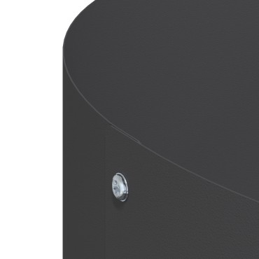 vidaXL Μεγάλο Μαύρο Μεταλλικό Κά holder Μαύρο Μέταλλο Μεγάλο