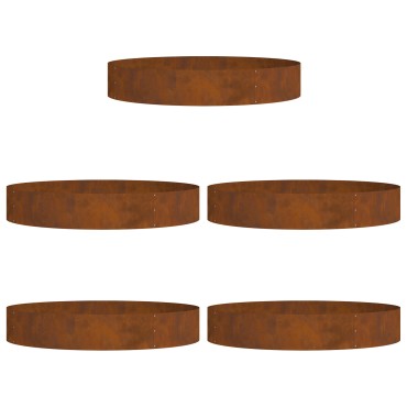 vidaXL Γλάστρες Corten Steel Corten Steel Μεγάλο Ανθεκτικό