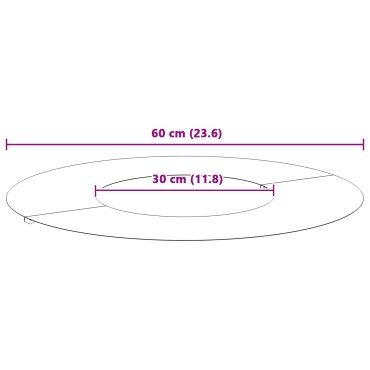 vidaXL Μεταλλική Γλάστρα Μαύρη Μέταλλο 60 x 60 x 1.3 εκ