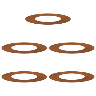 vidaXL Γλάστρα Corten Steel Ατσάλι corten Μεσαίο Διακοσμητικά ένθετα