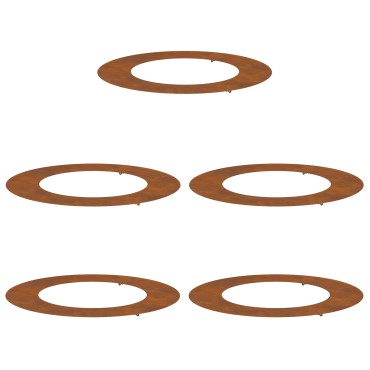 vidaXL Γλάστρα Χάλυβα Corten Χάλυβας Corten Μεγάλη Διακοσμητικά Ένθετα