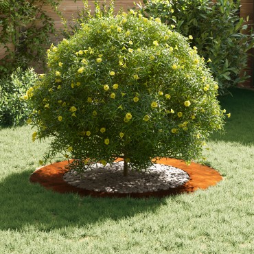vidaXL Γλάστρα Corten Steel Corten Steel Μεγάλη Διακοσμητικά Ένθετα