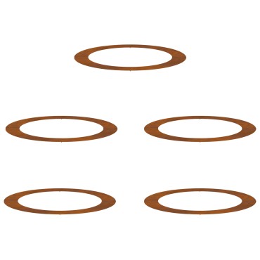 vidaXL Γλάστρα από Ατσάλι Corten Ατσάλι corten Μεγέθους Γλάστρες