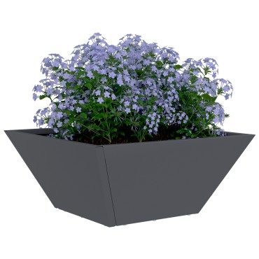 vidaXL Πλαστική Γλάστρα Ανθρακί Πλαστική 35 x 35 x 15 εκ Ανθεκτική