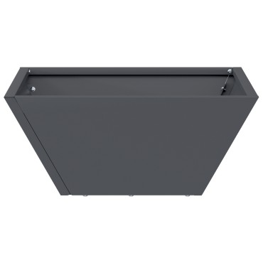 vidaXL Πλαστική Γλάστρα Ανθρακί Πλαστική 35 x 35 x 15 εκ Ανθεκτική